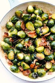 Sauteed Brussels Sprouts with Bacon (Beef)